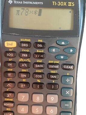 Texas Instruments TI-30X IIS Scientific Calculator in Black with Teal Buttons